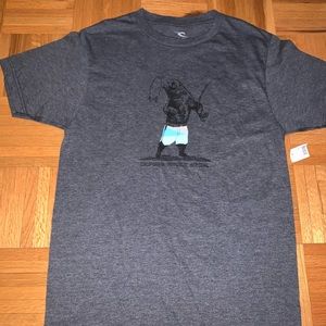 Bear fishing graphic tee